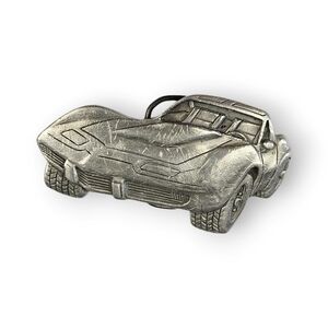 Corvette Stingray Belt Buckle Car Vintage 1979 Great American Buckle Co Pewter